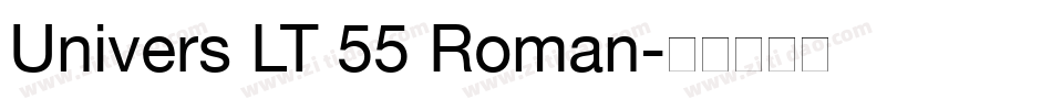 Univers LT 55 Roman字体转换